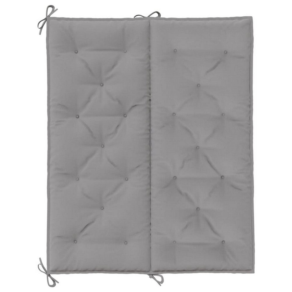Claire Outdoor Cushion for Bench, 47 Inch Light Gray Oxford Fabric -BM326369