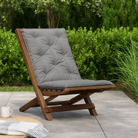 Claire Outdoor Cushion for Bench, 47 Inch Light Gray Oxford Fabric -BM326369