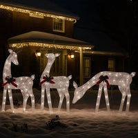 Edy Outdoor Christmas  Decor Set of 3, 90 Warm White LEDs, Red -BM326388