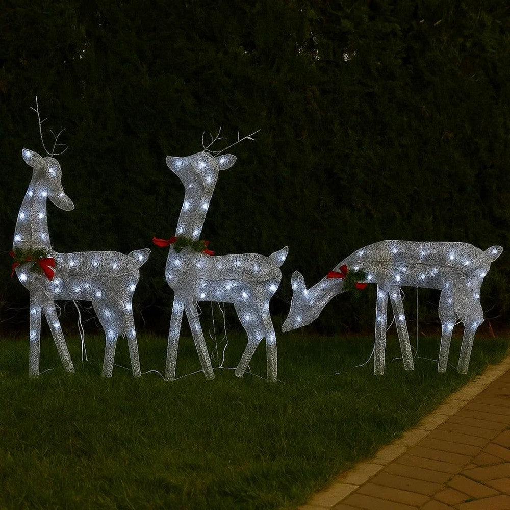 Edy 6pc Outdoor Christmas  Decor Set, 180 Cool White LEDs -BM326415
