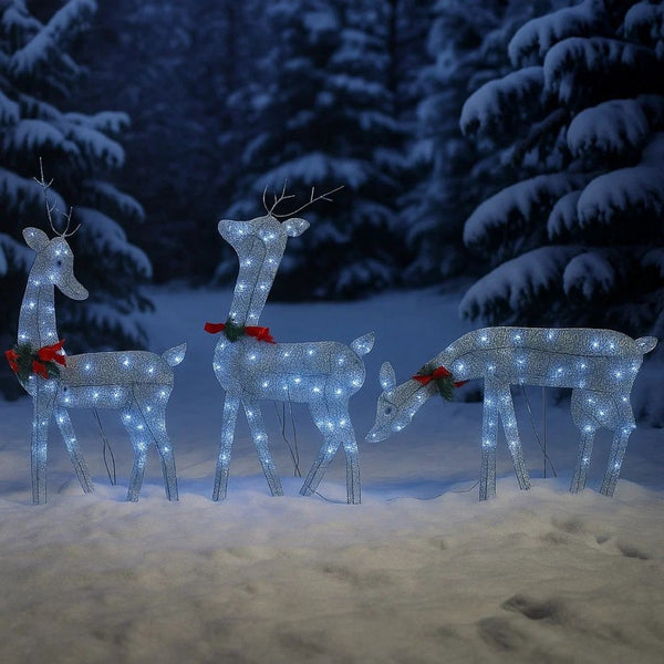 Edy 6pc Outdoor Christmas  Decor Set, 180 Cool White LEDs -BM326415