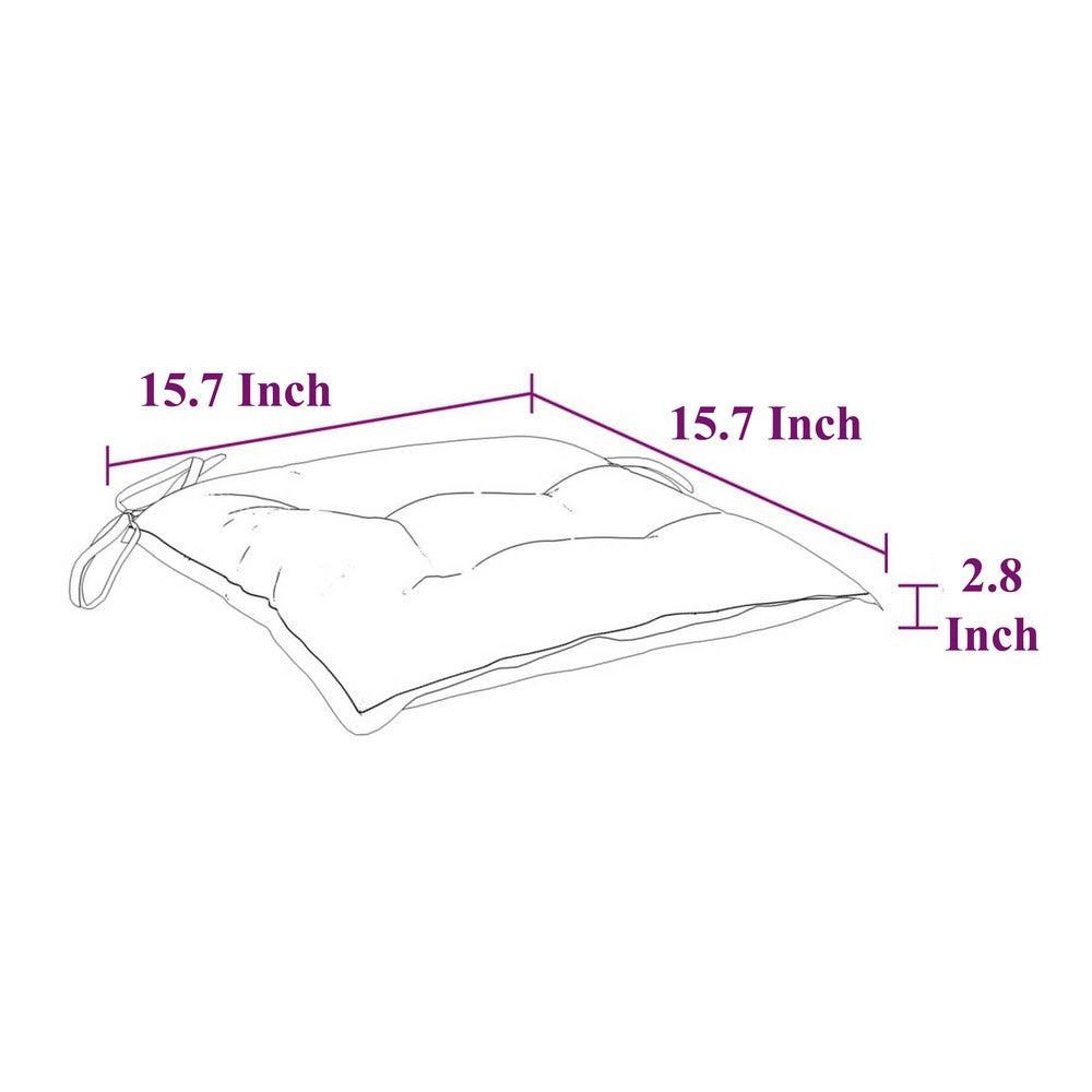 Kia Outdoor Cushion for Set of 4, Square White Oxford Fabric -BM326438