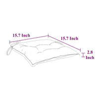 Kia Outdoor Cushion for Set of 4, Square White Oxford Fabric -BM326438
