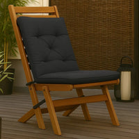 Claire Outdoor Cushion for Bench Set of 2, Dark Gray Fabric, 39 Inch -BM326449