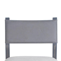 Liom Dining Side Chair Set of 2, Ash Gray Fabric, Blackwash Frame -BM326563