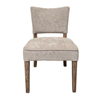 Rea Dining Side Chair Set of 2, Taupe, Classic Graywash Solid Wood -BM326596