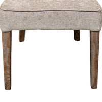Rea Dining Side Chair Set of 2, Taupe, Classic Graywash Solid Wood -BM326596