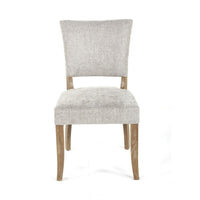 Ryna Dining Side Chair Set of 2, Gray, Washed Oak Brown Solid Wood -BM326599