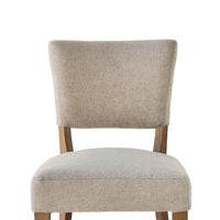 Ryna Counter Stool Chair, Light Gray Fabric, Oak Brown Solid Wood -BM326602