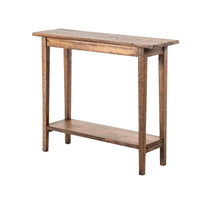 Duro Sofa Console Table with Open Shelf, Reclaimed Wood, Antique Brown -BM326627