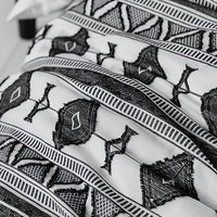 Jim Euro Sham with Black and White Clipped Jacquard Stripe, 26 x 26 -BM326659