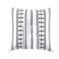 Jim Euro Sham with Black and White Clipped Jacquard Stripe, 26 x 26 -BM326659