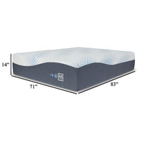 Miy California King Mattress, Cool Gel Memory Foam, 14 Inch Adjustable -BM326721