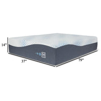 Miy Twin XL Mattress, Cool Gel Memory Foam, 14 Inch, Adjustable Base -BM326722