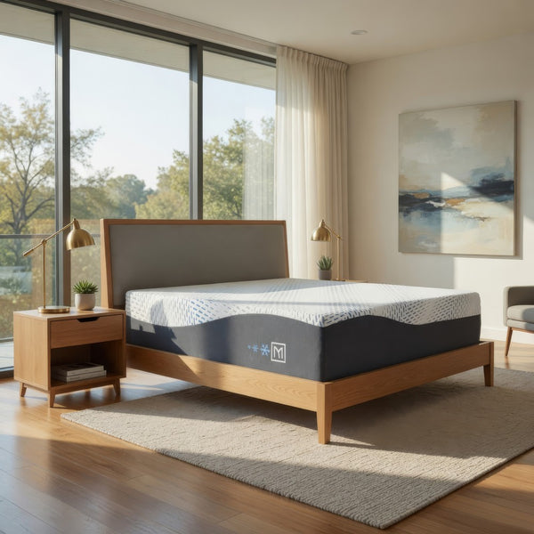 Miy Twin XL Mattress, Cool Gel Memory Foam, 14 Inch, Adjustable Base -BM326722
