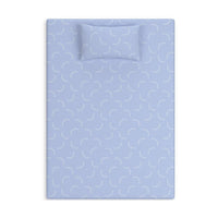 Ruve Twin Mattress, Standard Pillow, Memory Foam, Light Blue 7 Inch -BM326723