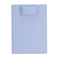 Ruve Full Mattress, Standard Pillow, Memory Foam, Light Blue 7 Inch -BM326724