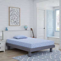 Ruve Full Mattress, Standard Pillow, Memory Foam, Light Blue 7 Inch -BM326724