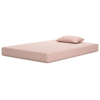 Ruve Twin Mattress, Standard Pillow, Memory Foam, Light Pink 7 Inch -BM326725