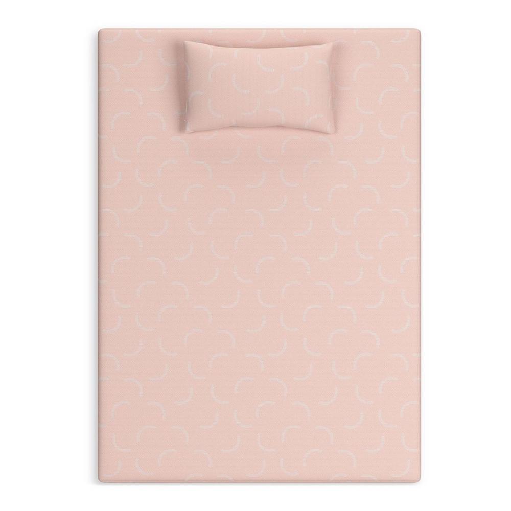 Ruve Twin Mattress, Standard Pillow, Memory Foam, Light Pink 7 Inch -BM326725