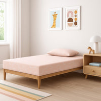 Ruve Twin Mattress, Standard Pillow, Memory Foam, Light Pink 7 Inch -BM326725