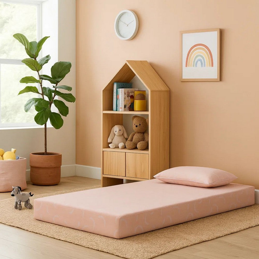 Ruve Full Mattress, Standard Pillow, Memory Foam, Light Pink 7 Inch -BM326726