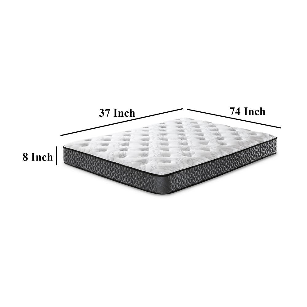 Beny Twin Mattress, Bonnell Hybrid Coil, Foam, Firm Comfort 8 Inch -BM326831