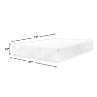 Jeny Twin Mattress, Cool Comfort Memory Foam, Stretch Cover 12 Inch -BM326847