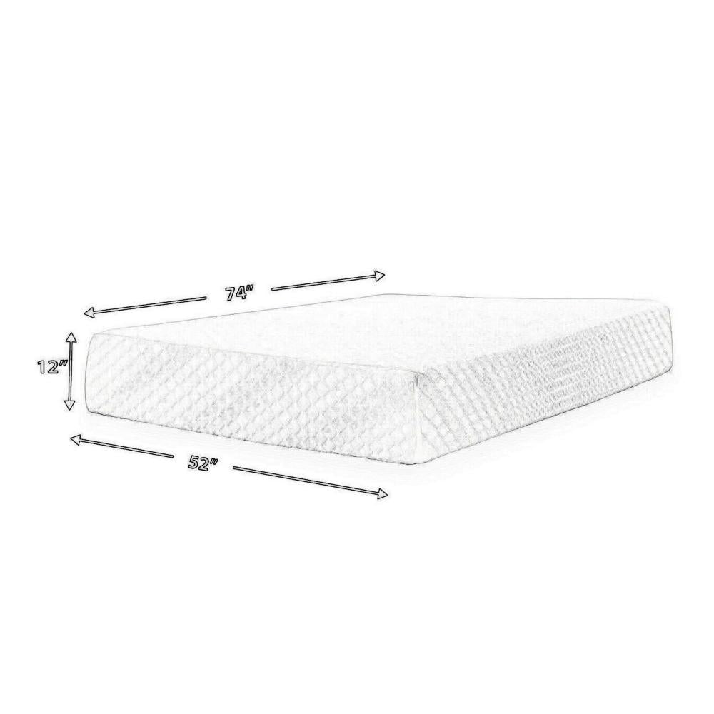 Jeny Full Mattress, Cool Comfort Memory Foam, Stretch Cover 12 Inch -BM326848