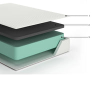 Jeny Twin Mattress, Firm Memory Foam, Stretch Cover, 10 Inch Cooling -BM326851
