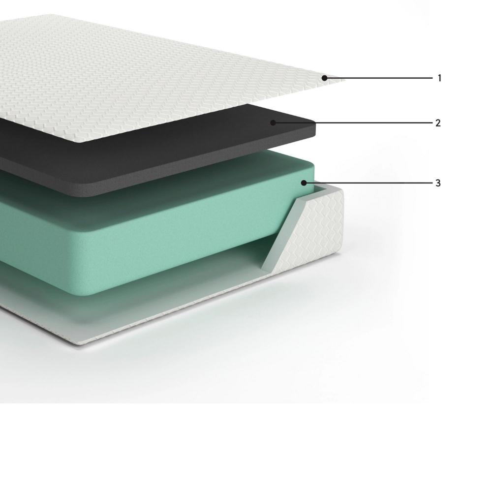Jeny Full Mattress, Med Firm Memory Foam, Cool Stretch Cover 8 Inch -BM326857