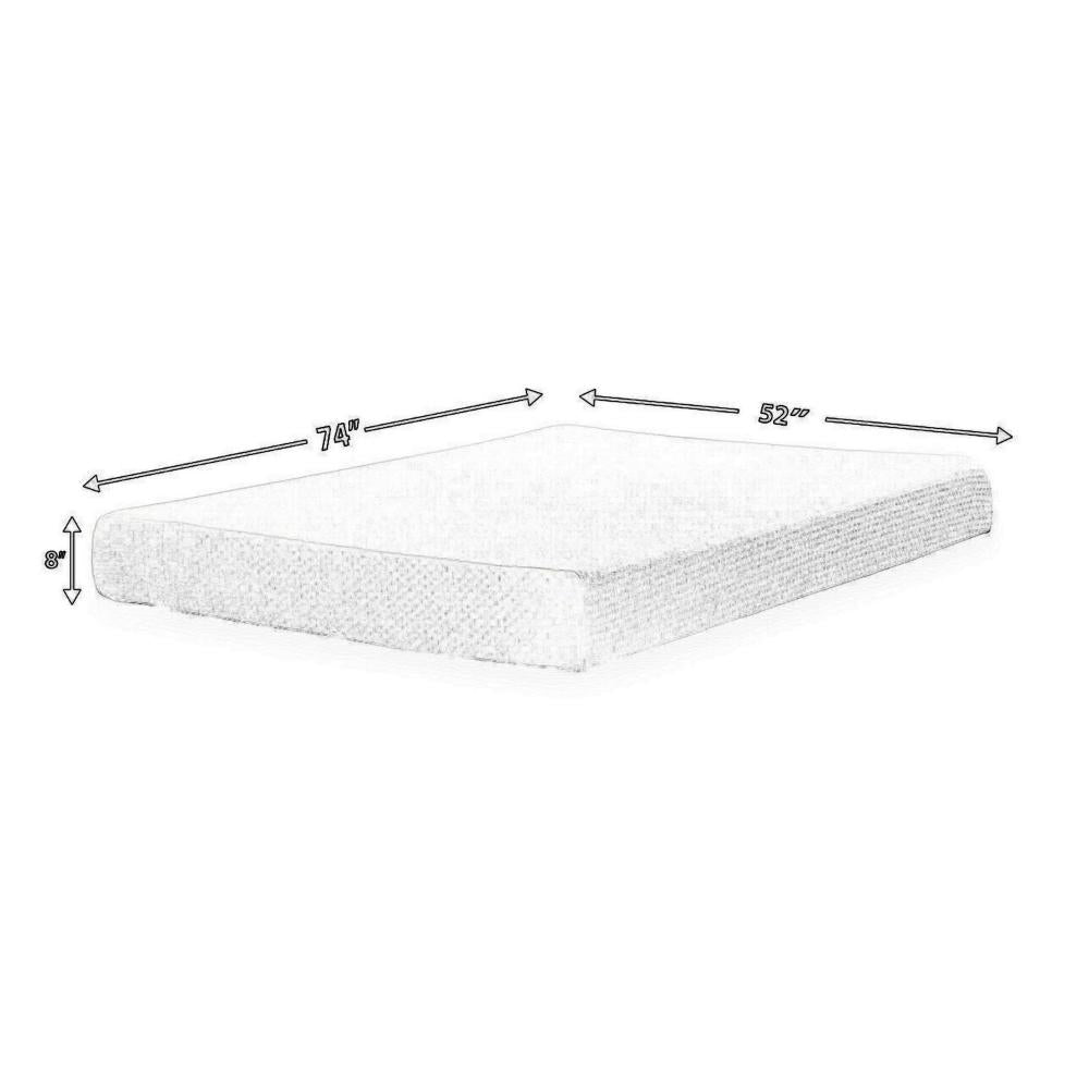 Jeny Full Mattress, Med Firm Memory Foam, Cool Stretch Cover 8 Inch -BM326857