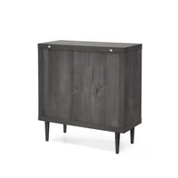 Raya Tall Dresser Chest, 3 Drawers and Rubberwood Legs, Modern Gray - BM326904