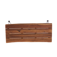 Zoe Outdoor Coffee Table, Hairpin Legs, 43in Brown Slatted Acacia Wood - BM326942