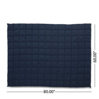 Blankie 20lbs Weighted Blanket, 60 x 80 Cotton Multilayer, Navy Blue - BM326990
