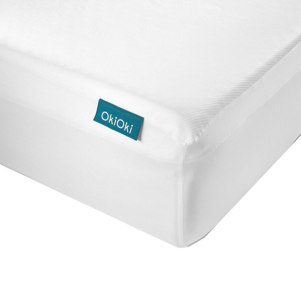 Swan King Size Mattress Protector, Waterproof Coating, White Polyester - BM326993