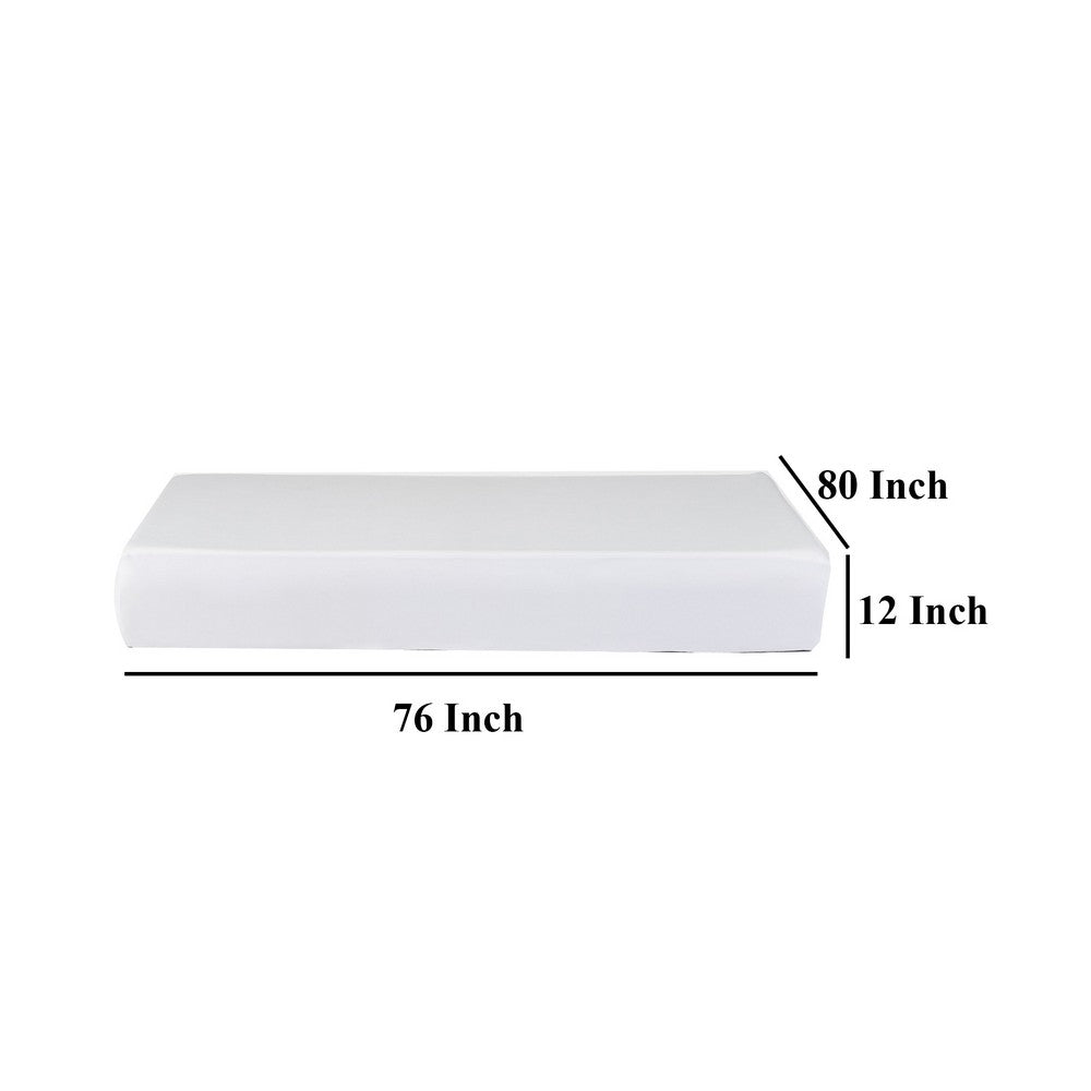 Swan King Size Mattress Protector, Waterproof Coating, White Polyester - BM326993
