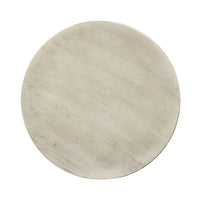 Ina Side End Table, Angled Legs, 16 Inch Round Gray Top, Acacia Wood - BM327003