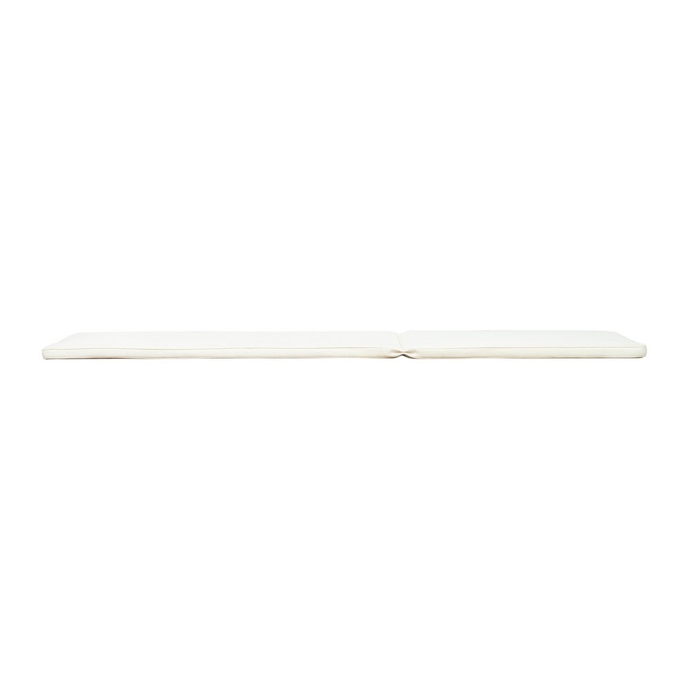 Pina Outdoor Cushion for Lounge Chaise, 79 Inch, Plush White Fabric - BM327019