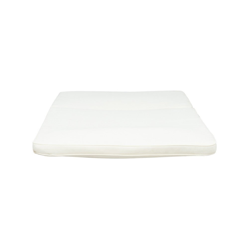 Pina Outdoor Cushion for Lounge Chaise, 79 Inch, Plush White Fabric - BM327019