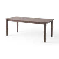 Dining Table, 76 Inch Rectangular, Curved Corners, Brown Rubberwood - BM327039