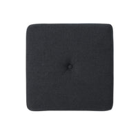 Liasa Footstool Ottoman, Charcoal Gray Fabric, Rubberwood, 17 Inch - BM327072