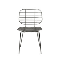 Dream Dining Chair, Iron Woven Industrial Design, Retro Gray Finish -BM327697