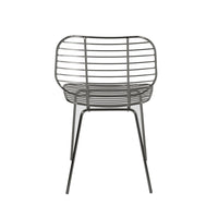 Dream Dining Chair, Iron Woven Industrial Design, Retro Gray Finish -BM327697