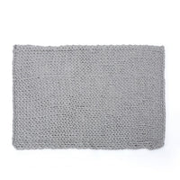 Moon Throw Blanket, 60 Inch, Knitted Design, Acrylic, Silvery Gray -BM327699
