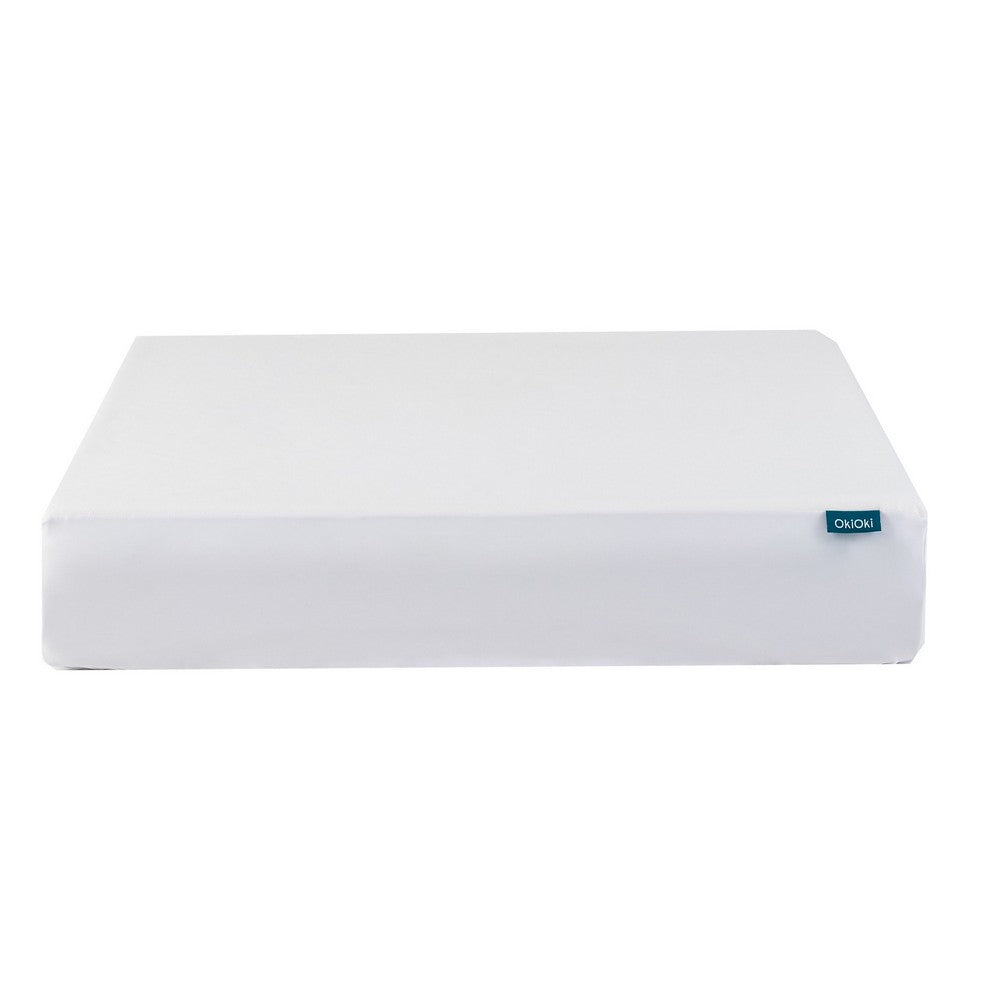 Queen Mattress Protector, Pocket Design, Waterproof Cream White Fabric -BM327708