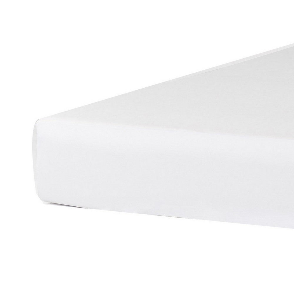 Queen Mattress Protector, Pocket Design, Waterproof Cream White Fabric -BM327708