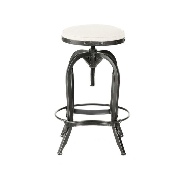 Adjustable Counter Bar Stool, 27-34 Inch, Retro Natural Brown Wood -BM327720