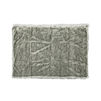 Throw Blanket, 50 x 60 Soft Faux Fur Design, Heather Gray Finish -BM327729