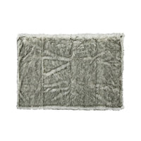Throw Blanket, 50 x 60 Soft Faux Fur Design, Heather Gray Finish -BM327729